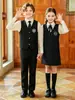 Conjunto de uniforme escolar para niños, uniforme de clase para escuela primaria, atuendo unisex para actuación coral, vestido de graduación de jardín de infantes, atuendo para actuación de recitación