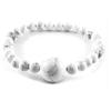 Pulsera transfronteriza nueva de piedra lunar de 6 mm y ojo de tigre de 14 mm ajustable de ágata de alto sentido joyería hecha a mano