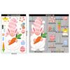 Stickers de conejo de Pascua transfronterizos Amazon pegatina estática de huevo de Pascua decoración linda para fiesta abierta pegatinas para ventana