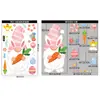 Pegatinas de Pascua de Amazon Transfronterizas, Conejitos Huevos, Lindas Pegatinas de Pared de Dibujos Animados, Pegatinas Electrostáticas de Decoración de Pascua