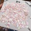 Arte de Uñas Natural con Piezas de Concha Kilogramo Uñas Artísticas DIY Parches de Mariposa Blanca Mineral Natural Piezas Grandes de Concha Fragmentos Delgados