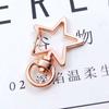 Hebilla de Estrella Joyería Prehecha DIY Hebilla de Gancho Colgante de Dibujos Animados Accesorio en Forma de Estrella de Cinco Puntas Llavero Estilo Lindo