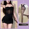 Lingerie Sexy com Estilo Americano, Vestido Decotado Puro Desejo para Mulheres, Design de Verão com Costas Nuas Qqny