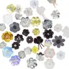 Parche de Tela con Lentejuelas de Flor Tridimensional Hecha a Mano Multicolores para Accesorios de Ropa, Decoración de Zapatos y Bolsos, Flores Cosidas a Mano
