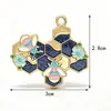Fabricante Transfronterizo Goteo de Aceite Aleación Casa de Abejas Tarro de Miel Colgante Llavero Accesorios para Joyería DIY Colgante