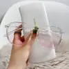 Gafas de Color Rubor Nuevas 2026 para Mujer, Populares en Xiaohongshu y Douyin, Marco Negro, Marco Grande, Alto Valor Estético, Gafas de Sol Estilo Deseo Puro