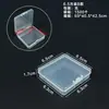 Caixa Plástica Transparente Caixa Quadrada Pequena Caixa Transparente para Protetores Auriculares Longos Caixa de Armazenamento Mini para Joias Caixa de Embalagem para Produtos Pequenos Frete Grátis