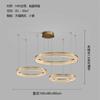 Lustre de Cobre de Espectro Total, Iluminação Principal para o Hall, Iluminação de Design Minimalista para Sala de Jantar, Controle Residencial Inteligente, Mesa de Jantar de Luxo Leve