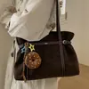 Bolso de Hombro Retro de Gran Capacidad para Invierno Transfronterizo para Mujer 2025 Nuevo Bolso de Mano Sencillo para el Trabajo Bolso de Hombro Versátil
