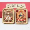Colgante Thangka del Dragón Cinco Señores Cinco Señores Manjushri Doble Cara Cobre Dorado Ocho Deidades Guardianas Colgante Venta al por Mayor