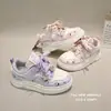 Tallas 26-37, nueva colección de otoño, en stock, zapatos infantiles al por mayor, zapatillas casuales para niñas, modelo 6698