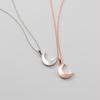 Nalan plata s925 concha dulce creciente cadena clavícula femenina corazón de niña verano collar pequeño fresco D9589