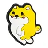 Decoración Lindo Perro Shiba Inu Charms para Zapatos Dibujo Animado Mascota Linda Hebillas para Zuecos Accesorios para Zapatos DIY Accesorios para Zapatos de Goma Suave PVC