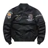 Chaqueta de aviación MA1 para primavera y otoño, chaqueta de vuelo de la Fuerza Aérea para hombre, chaqueta cruzada para hombre, mono, cuello de béisbol, top