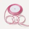 Cinta de Satén de Poliéster de 0.6 cm Cinta Tejida de Alto Brillo por un Lado Decoración de Lazo Hecha a Mano para Cajas de Regalo Empaque de Flores Cinta de Color