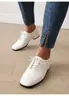 Zapatos Británicos Simples Nuevos con Cordones para Mujer Tacón Cuadrado Tacón Bajo Zapatos AliExpress Amazon 40-43 Talla Grande Zapatos de Comercio Exterior