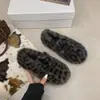 Zapatos planos versátiles de talla grande con forro de polar, nuevo estilo otoño/invierno 2026, zapatos de hada esponjosos para mujer