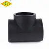 Venta al por mayor de fábrica conector en T de igual diámetro de PE para tubería de suministro de agua de PE accesorios para tuberías junta en T T20-110