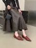 Zapatos de Mocasín de Punta Baja de Tacón Bajo Estilo Británico Otoño 2026, Zapatos Versátiles Elegantes Vintage