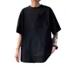 Camiseta de Manga Corta para Hombre Verano Moderna Versátil Ins Holgada Pareja Cuello Redondo Top Camisa Base Manga Corta Mujer