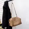 Bolso de Mano tipo Dumpling de Piel de Vaca de Primera Capa con Diseño de Nicho Estilo Coreano, Bolso Cruzado para Viaje de Mujer, Bolso de Hombro Casual de Moda de Piel Genuina