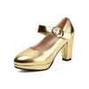 2025 Nuevos Zapatos de Una Sola Pieza con Hebilla, Boca Baja, para Primavera y Otoño, Suela Gruesa, Zapatos Europeos y Americanos para Mujer, Zapatos de Tacón Grueso 32-48 Zapatos de Comercio Exterior de Amazon