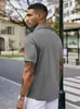 Camisa social masculina casual de manga curta, com botões, elasticidade em quatro direções, sem amassar, para uso transfronteiriço, camisa formal de verão, elástica, não precisa passar