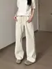 Otoño 2026 Nuevo Estilo Old Money Pantalones Casuales de Pierna Ancha para Hombre Perezosos Diarios Caída Transpirables Versátiles de Pierna Recta Largos