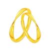 Anillo Jiu Feng Xiang 999 Oro Puro Plateado para Mujer Banda de Moebius Anillo Ajustable para Pareja Regalo de Cumpleaños