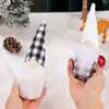 Suministros para decoración navideña cuadros blanco y negro bosque Muñeco del Viejo de la Navidad Decoración Muñeco sin rostro de Santa Claus Muñeco de esencia para el suelo