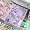 Livro de Adesivos Vazados Yuxian Fragmentos Diários Materiais Versáteis Diário Cartão Traseiro de Celular Colagem DIY Estilo Ins Coreano