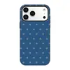 Capa Rígida para Celular com Textura de Jeans Fosco para iPhone 17 Pro Max