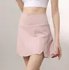 Falda de Tenis tipo Nube, Falda Corta Deportiva para Mujer, Media Falda Transpirable, Anti-Exposición, Entrenamiento para Correr, Pantalón Falda de Fitness Yoga, Verano