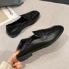 Mocasines de Suela Blanda para Mujer, Nuevo Estilo 2026 Zapatos Británicos de Piel, Zapatos Planos Versátiles Profesionales para el Trabajo, Zapatos Pequeños Cómodos de Piel