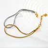 Pulsera de Cadena Serpiente Redonda Trenzada Multicapa de Acero Inoxidable, Joyería de Acero Inoxidable de Gama Alta, Estilo Ins Europeo y Americano, Minimalista, Personalidad, Nicho