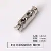 Hebilla de Resorte Metálica Hebilla de Cuerda de Doble Agujero Hebilla de Ajuste Hebilla Redonda de Aleación Accesorios Hebilla Elástica de un Agujero Hebilla de Nariz de Cerdo Mina Terrestre