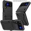 Adecuado para Funda de Teléfono Samsung Z-Flip3/4-Fold4, Cubierta Protectora Galaxy, Funda Plegable Todo Incluido a Prueba de Tres Elementos con Atracción Magnética