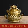 Adorno de Sapo Dorado de Cobre, Sapo de Tres Patas, Sapo Dorado, Regalo de Apertura de Tienda, Decoración para Sala de Estar y Oficina