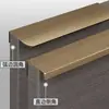 Mango de aleación de aluminio, Mango sellado en el borde de ángulo recto, Tirador para puerta de armario y gabinete, Tirador invisible para cajón, Tirador para mueble sin perforación
