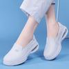 Zapatos de Enfermera Personalizados para Mujer, Suela Blanda, Transpirables, No Cansan, Versátiles, Blancos, Cómodos, Suela Plana, Antideslizantes, Zapatos de Trabajo para Hospital al por Mayor