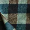 Tecido Lã Tricô Jacquard Xadrez Lã de Cordeiro Outono Inverno Casaco Feito à Mão Roupas Manta Elástica Tecido Fleece Polar