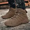 Botas de Caminhada e Montanhismo para Exterior Transpiráveis Tamanho Grande Botas Militares de Forças Especiais Botas de Campo Russas Botas de Treino Resistentes ao Desgaste