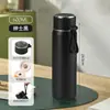 Taza de Té Rellena de Acero Inoxidable Tipo Bala, Termo de Regalo de Aspecto Elegante, Taza de Agua Portátil de Gran Capacidad para Negocios con Grabado Personalizado