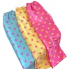 Novas calças de pijama para primavera e verão, com estampa de estrelas azuis, corte solto, tecido fino, estilo casual, e podem ser usadas como roupa de ficar em casa ou para passeios tranquilos.