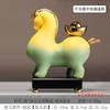 Novos Ornamentos de Estilo Chinês para Riqueza Imediata, Decorações para Sala de Estar e Escritório, Ornamentos Criativos de Cavalo Lingote, Presentes de Abertura Atacado