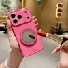 Soporte Giratorio de Espejo Adecuado para Funda de Teléfono iPhone 18 Pro Max, Funda de Cristal Anti-Caída 17 Pro Cobertura Completa 15/16