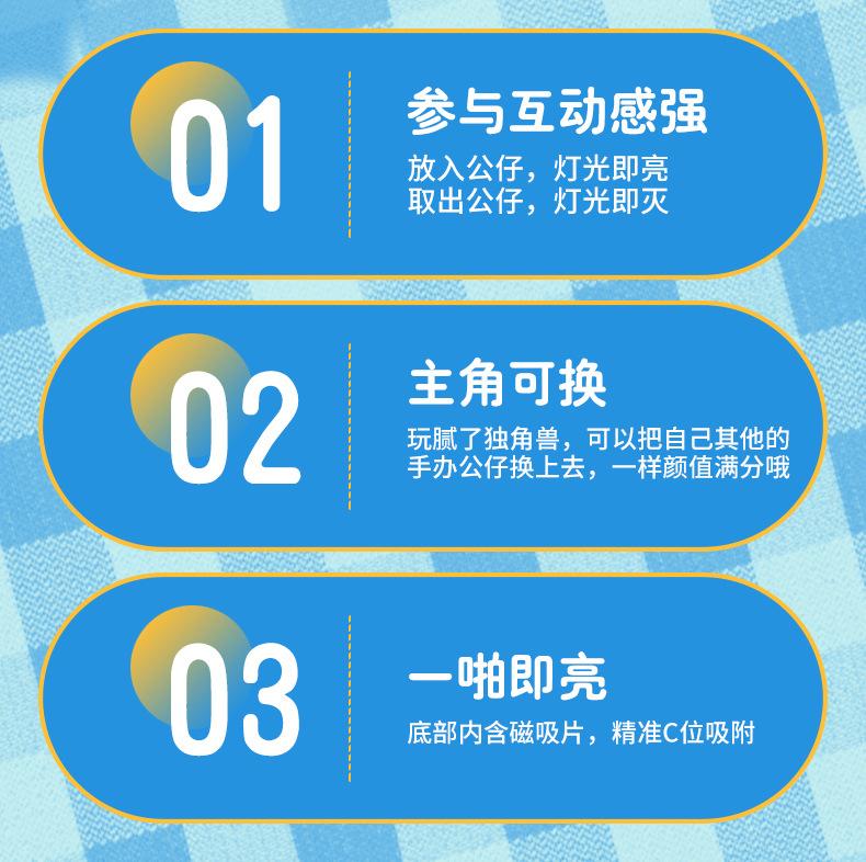 手办相框灯摆台小夜灯3d立体桌面卧室床头摆件柔光护