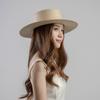 Sombrero de paja de ala ancha con hojas de palma, tejido a mano, estilo casual de primavera y verano, estilo europeo y americano, protector solar para exteriores, transfronterizo