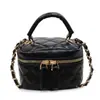 Versión Coreana 2025 Color Sólido Bordado Acolchado Bolso de Cadena Estilo Chanel Versátil Hombro Cruzado Moda Femenina Elegante Bolso Pequeño