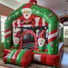 Castelo Inflável Infantil Casa Tema Natalino Escorregador Pula-Pula Parque de Diversões Interior e Exterior Lazer e Entretenimento Castelo Infantil